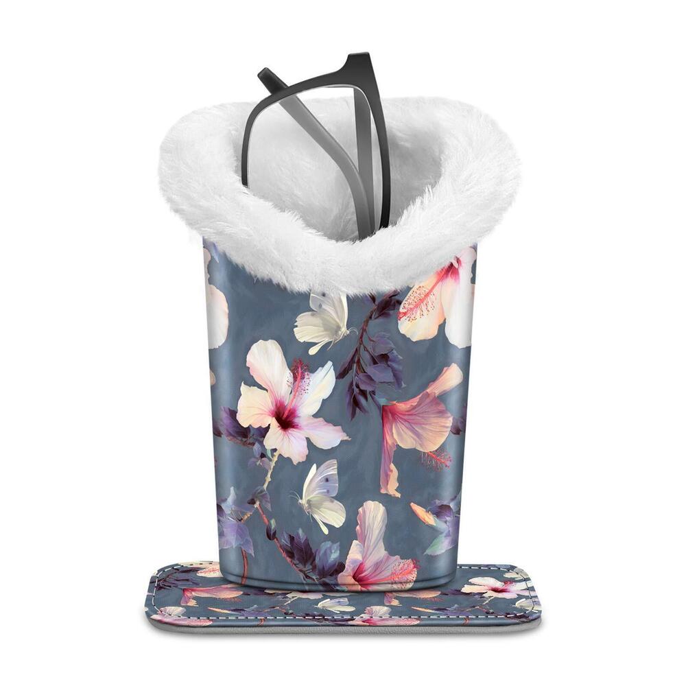 6379 Plush Lined Eyeglasses Holder, Glasses Stand Case, Anti-scratch